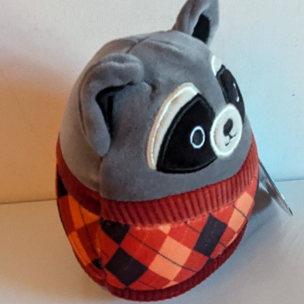 NWT 5" Rocky Raccoon Squishmallows Argyle Sweater Autumn Fall Halloween Plush - Picture 3 of 7